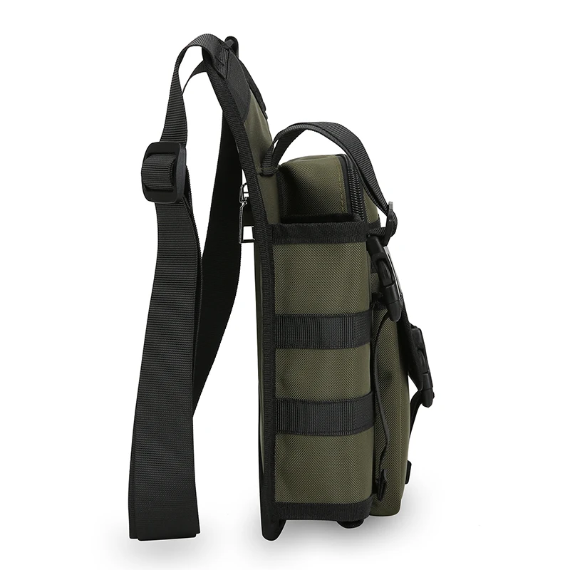 Men's Tactical Crossbody Bag Outdoor Travel Shoulder Bag with Multiple Pockets and Adjustable Strap for Hiking,Camping,Daily Use
