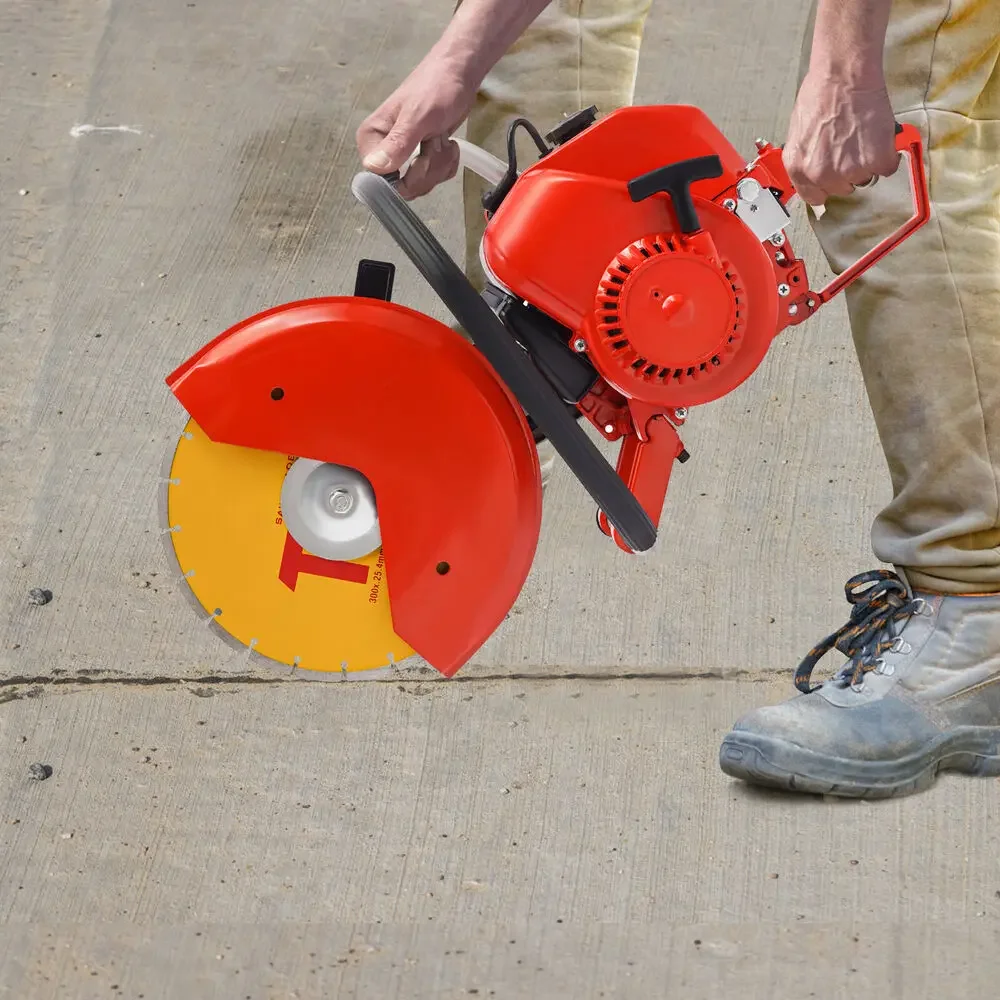 

Gas Power Cement Concrete Cut-Off Saw – 78.5CC, 2-Stroke, Includes Blade
