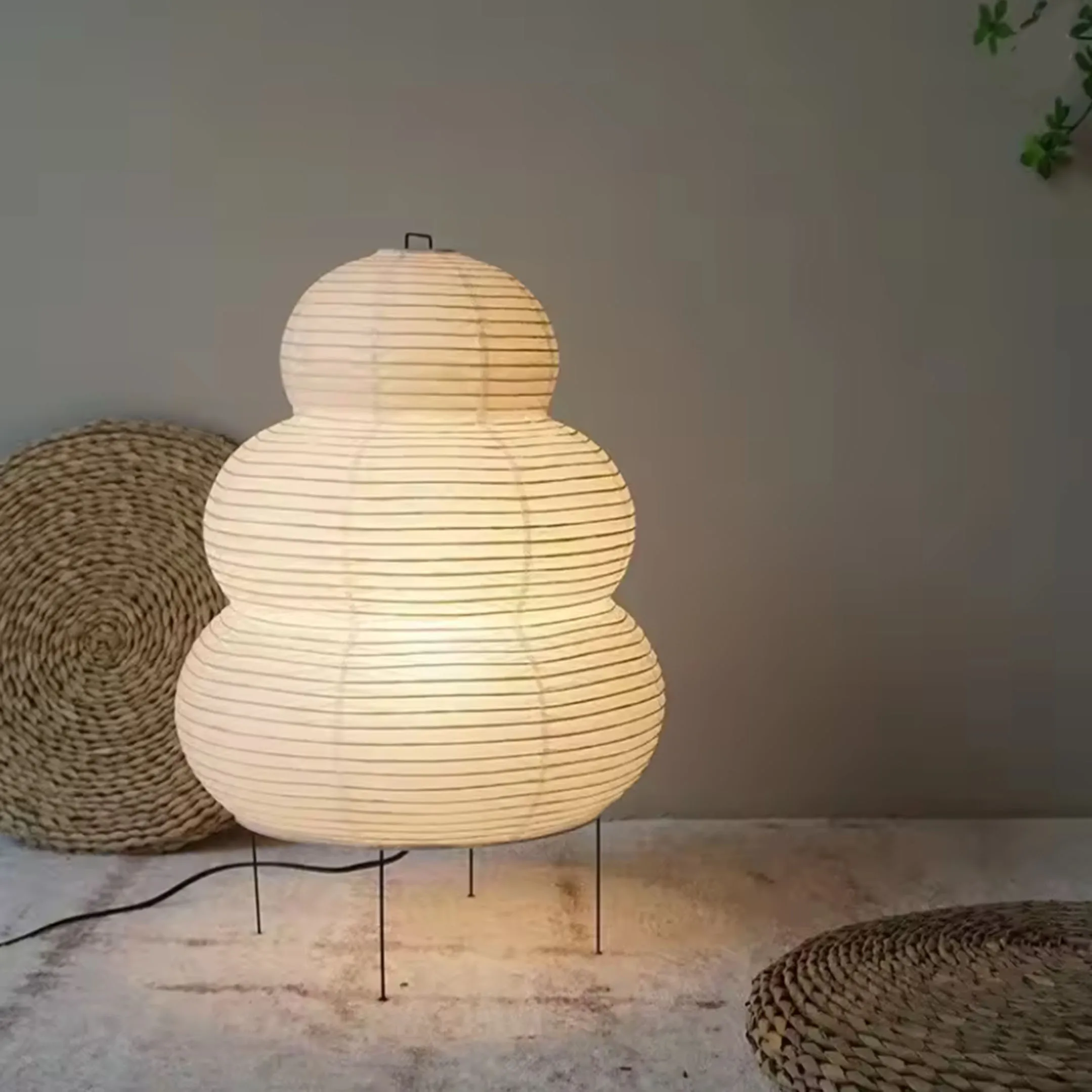 Design Akari Noguchi Yong Table Lamp White Rice Paper Decorative Desk Lights for Bedroom lightingLiving/Dining Room Study Loft