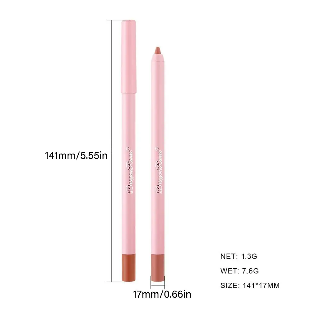 Waterdichte Lipliner Potlood Nieuwe Fluwelen Matte Fluwelen Lipliner Potlood Natuurlijke Omtrek Lip Contour Lijn Lip Liner