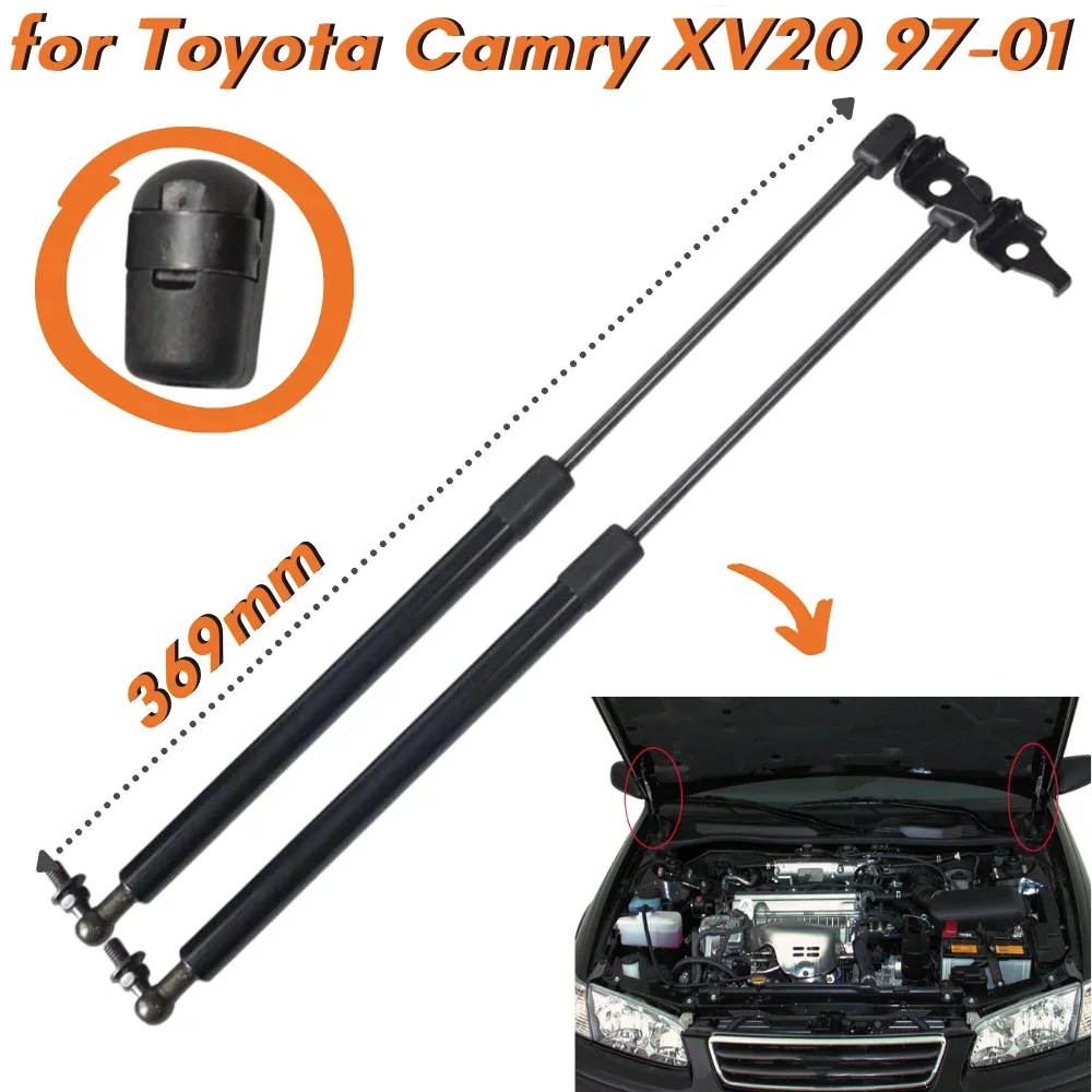 

Qty(2) Hood Struts for Toyota Camry XV20 Daihatsu Altis Toyota Vienta 1997-2001 Front Boonet Lift Supports Gas Springs Shocks