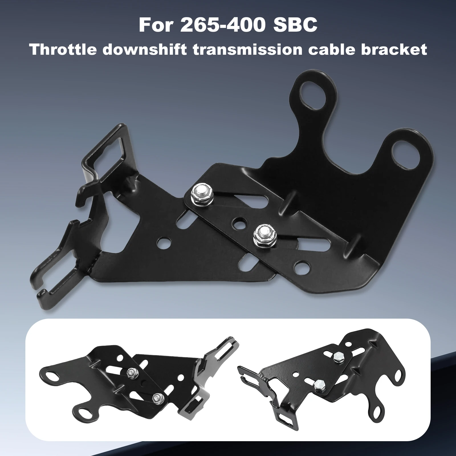 

8031 Universal Carb Throttle Cable Bracket Stainless Steel Fit for Chevy 396-454 BBC 265-400 SBC