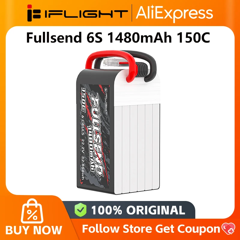 iflight Fullsend 6S 1480mAh 150C Battery - XT60 for Nazgul5 V3 6S Nazgul Evoque F5 V2 6S BOB7 O3