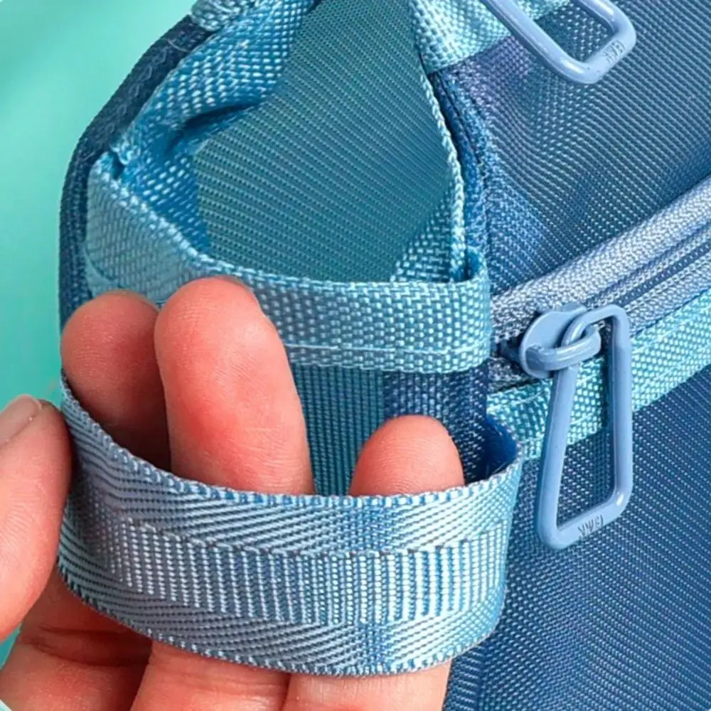 Large Capacity Test Paper Storage Bag Zipper Morandi Color File Folder Bag Wide Opening Transparent Stationery Organizer Pouch