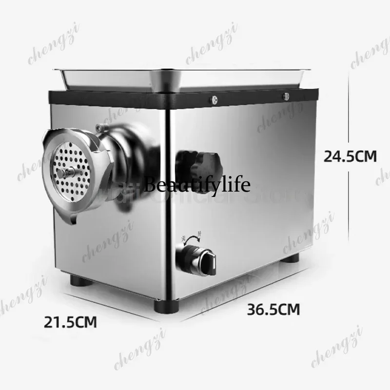 a55  950-1300W Meat Grinder 70dB Food Processor SUS Multifunction Automatic Meat Slicer Machine with Detachable Parts for Restau view 3