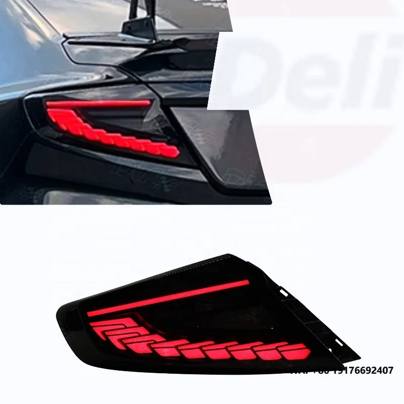 Sport Rear Lights For 22-24 Subaru WRX VB S4 MSD V2 Dragon scale style Dynamic LED Tail Lights Enhanced Rear Style (Four styles)