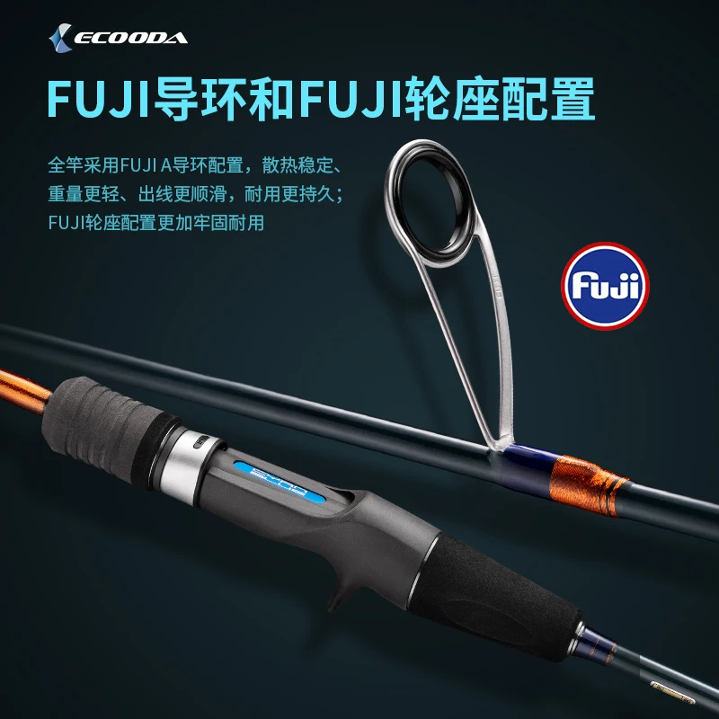 Ecooda ECBLJ2 Caña Light Jigging sólida ultraligera - imagen 3