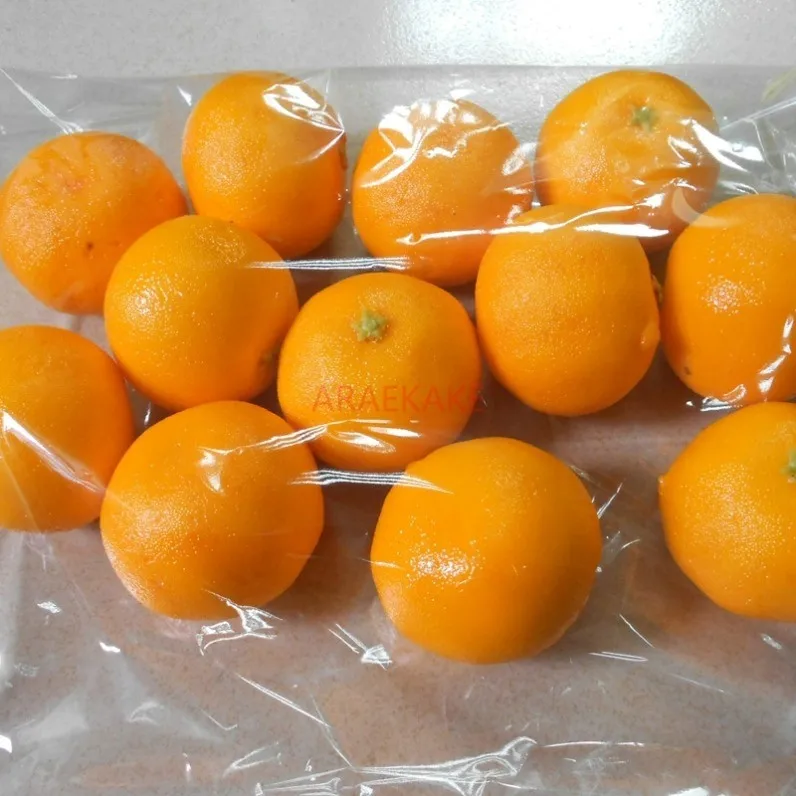 12pcs Imitation of real and fake oranges, orange models, fruit shop window decorations