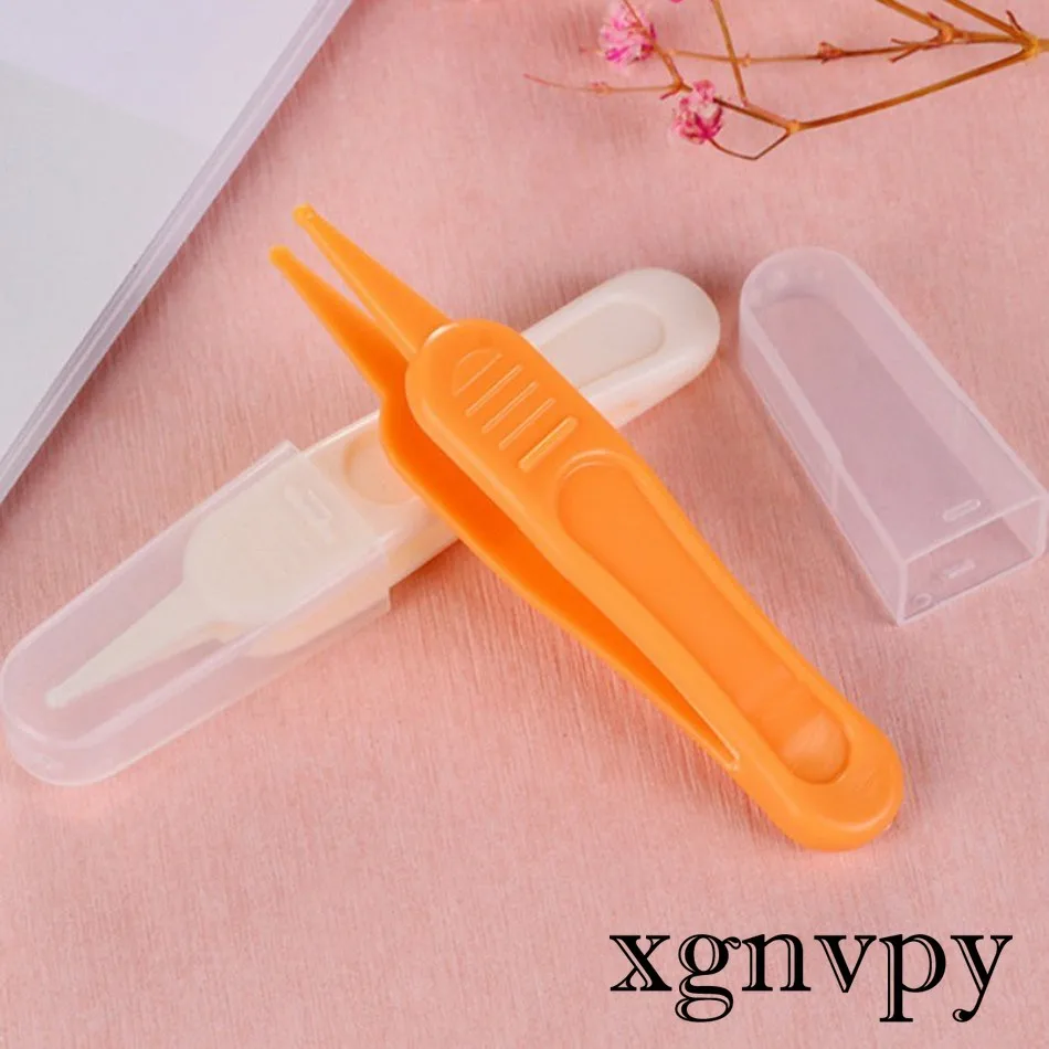 xgnvpy Baby Dig Booger Clip Infant Ear Nose Navel Clean Tool Kids Safety Tweezers Cleaning Forceps Toddler Nasal Cavity Care