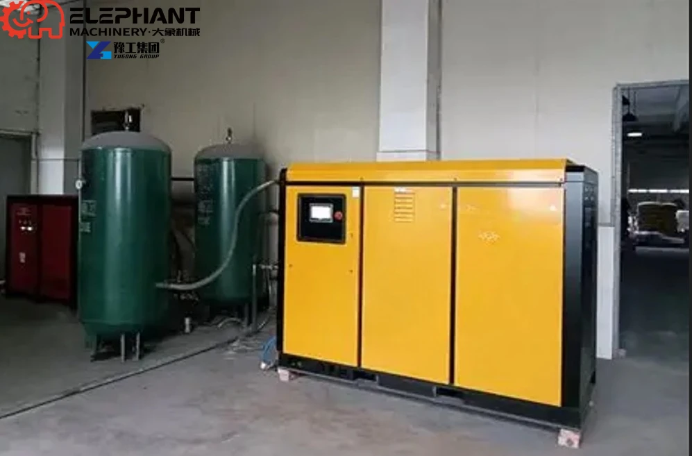 Industrial Portable Lubricated Air Cooled AC Powered Screw Air Compressor Motor 5.5/6HP 7.5/9HP Models