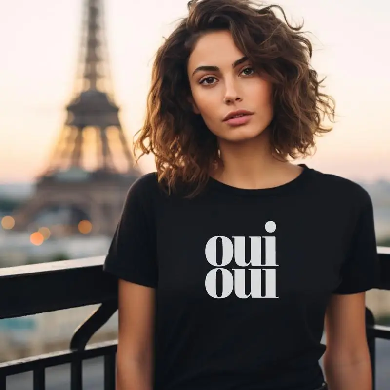 

French T Shirt Paris For Lover Parisian Chic Girl Vacation France More Colors