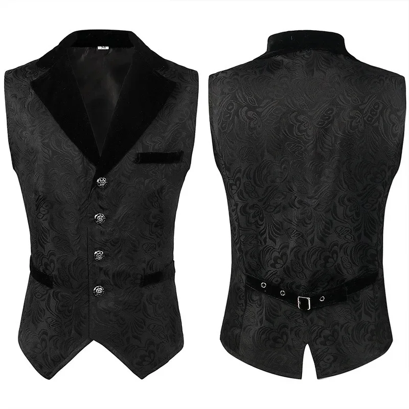 O696Autumn new style AliExpress men's European and American fashion large size single breasted vest