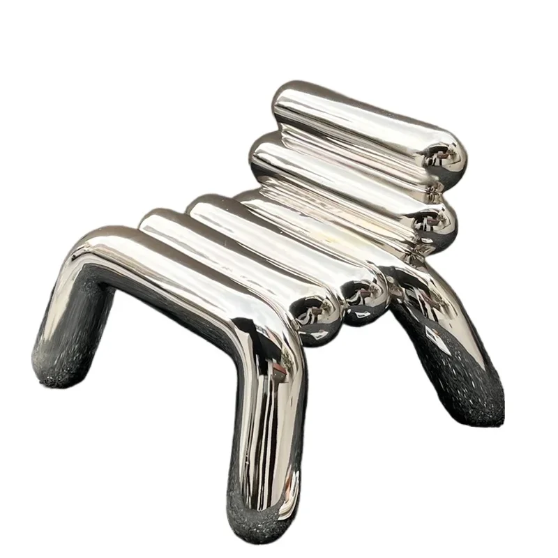

FRP electroplating special-shaped pipe bend line splicing leisure chair living room bedroom villa model room