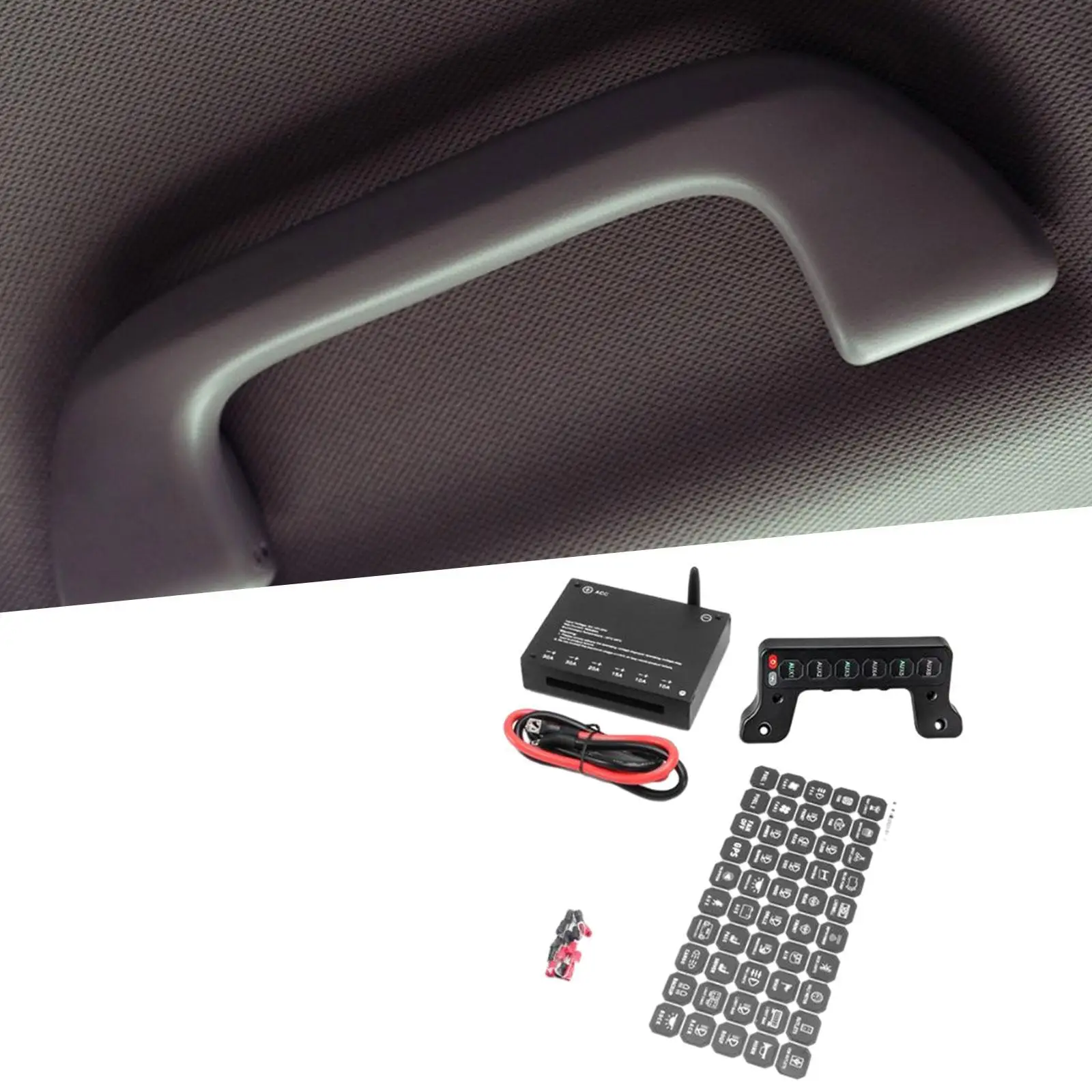 Grab Handle Switch Panel Black Easy Installation Accessories for Toyota