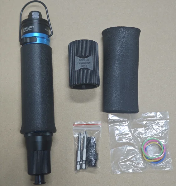 Industrial Full-Auto Shut-Off Pneumatic Screwdriver with 15-95kfg.cm Torque Range Push Start for Production Line Use