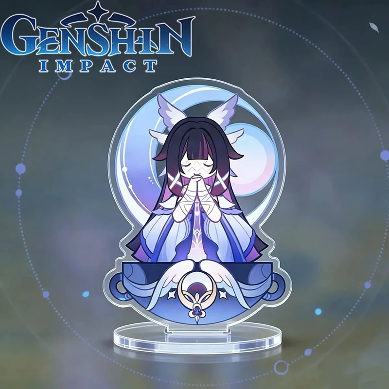 Acessório de Cosplay Genshin Impact: Suporte de Acrílico para Figura de Columbina, Kuutar, Moon Maiden, Balladeer e Wanderer