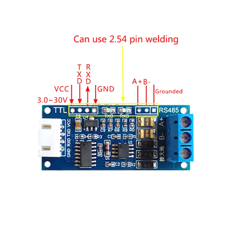 TTL To RS485 Module 3.3V/5.0V Hardware Automatic Control Converter  For Arduino For Arduino AVR