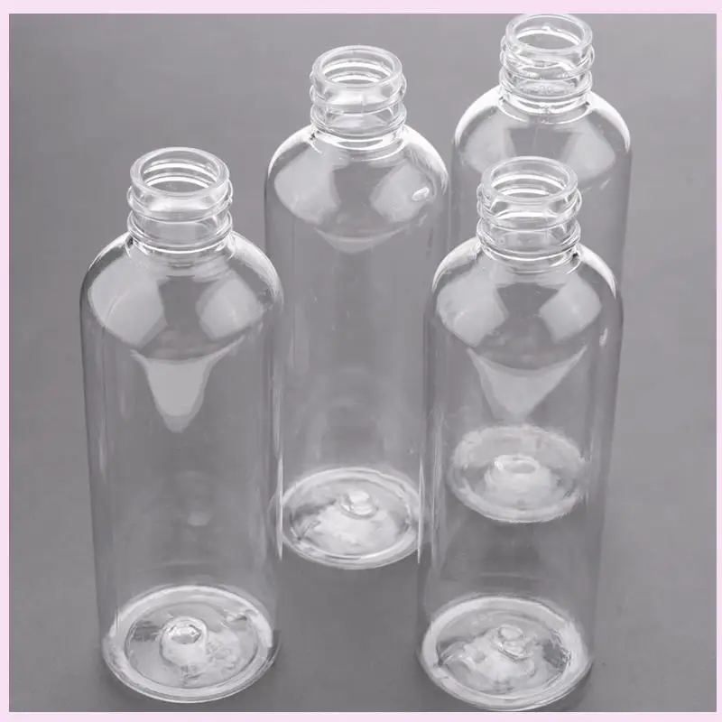 B25B 12 X 100Ml Plastic Clear Flip Bottles Travel Shampoo Lotion Cosmetic Container