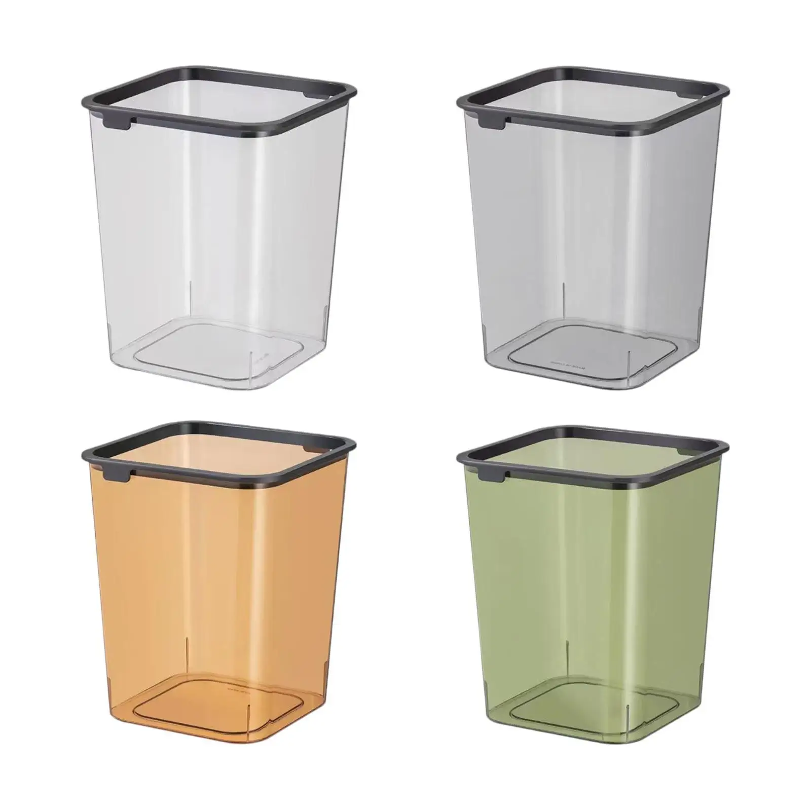 Dustbin Kitchen Trash Can Snack Container Modern 15L Wastepaper Basket Rubbish Bin for Kids Room Home Office Kitchen Bathroom