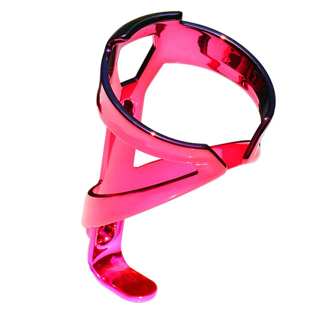 

Mountain Bike Water Bottle Holder Durable Lightweight Plastic Cycling Rack Dark Red Pink Free Size Easy Install For Outdoor