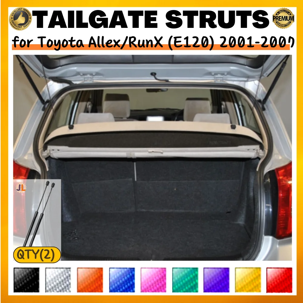 

Qty(2) Trunk Struts for Toyota Allex/RunX (E120) Hatchback 2001-2007 468MM Rear Tailgate Boot Lift Supports Gas Springs Shocks