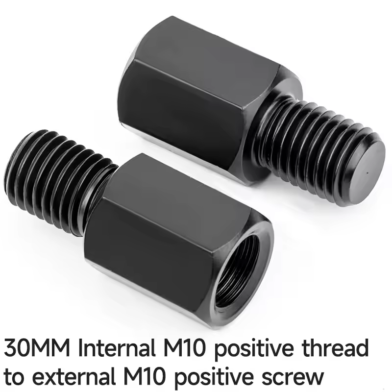 Longer Extension Black Motorcycle Rearview Mirror Adapters M8 8mm M10 10mm Anti clockwise Right Left Hand Thread Changing Screws - Image 17