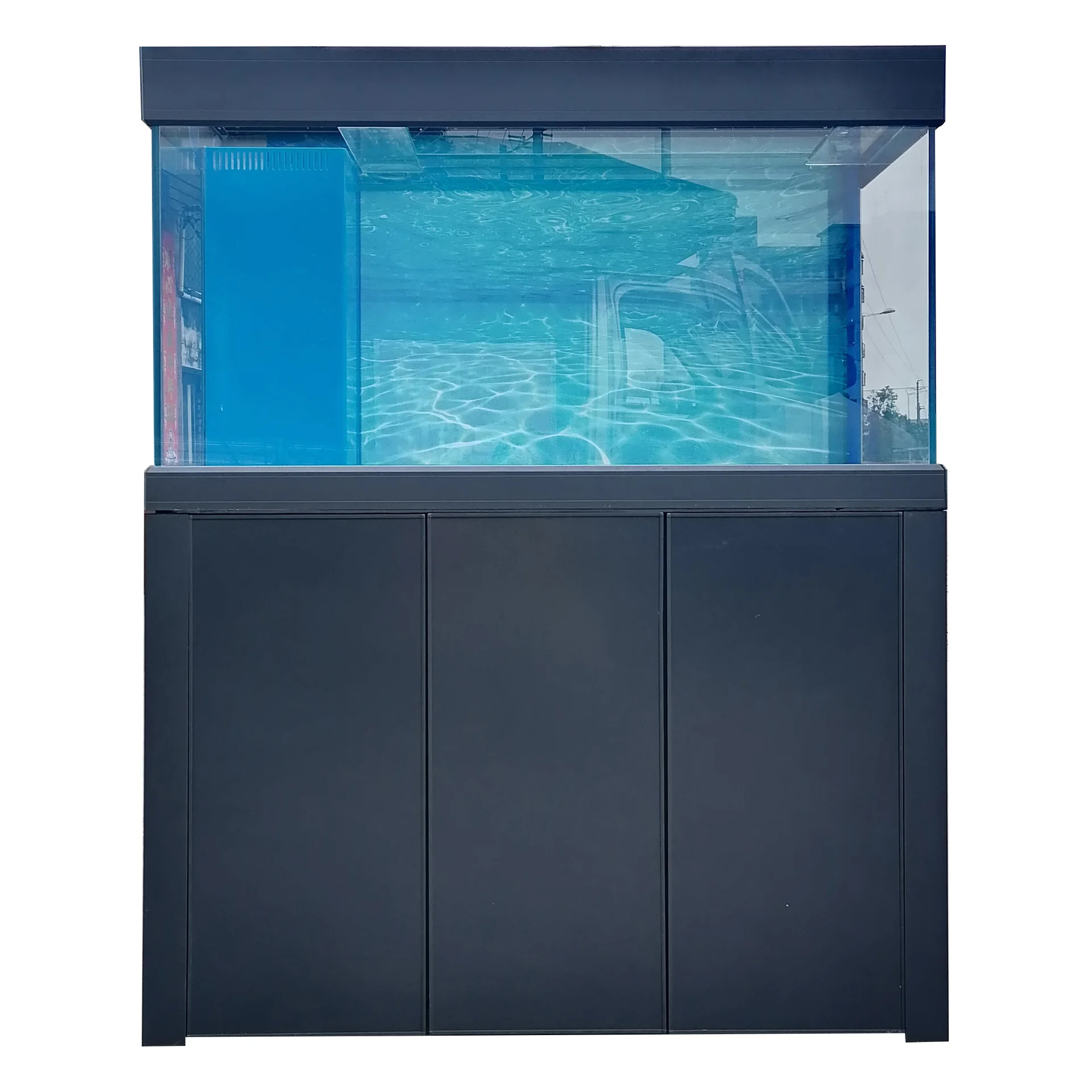 

Arowana tank, bottom filter, one button, drainage, modern, fashionable, office