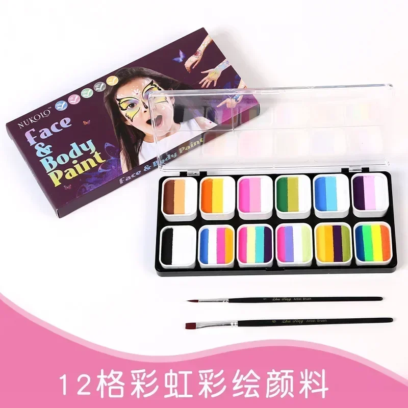 Large Capacity Multi-Color Water-Soluble Body Paint Pigment Children's Face Paint Safe and Non-Toxic Cosplay Makeup Face Paint