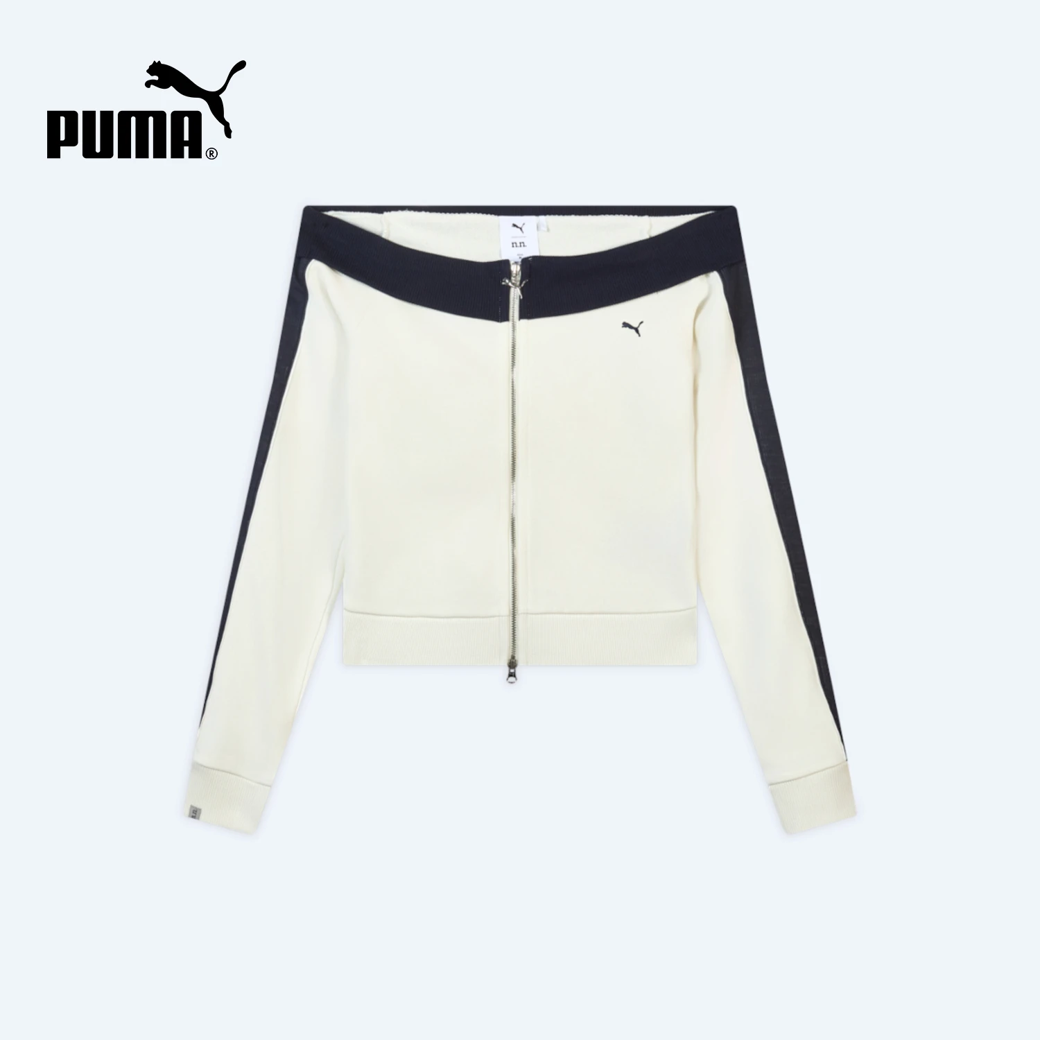 Puma genuine women's off shoulder fashionable classic daily sports jacket jacket 637433-87