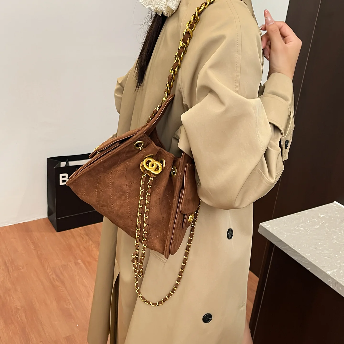 

2025 A/W Big Capacity Work Tote for Women, Spacious Laptop Bag Multi-functional Shoulder Crossbody, Lightweight Commuter Bag