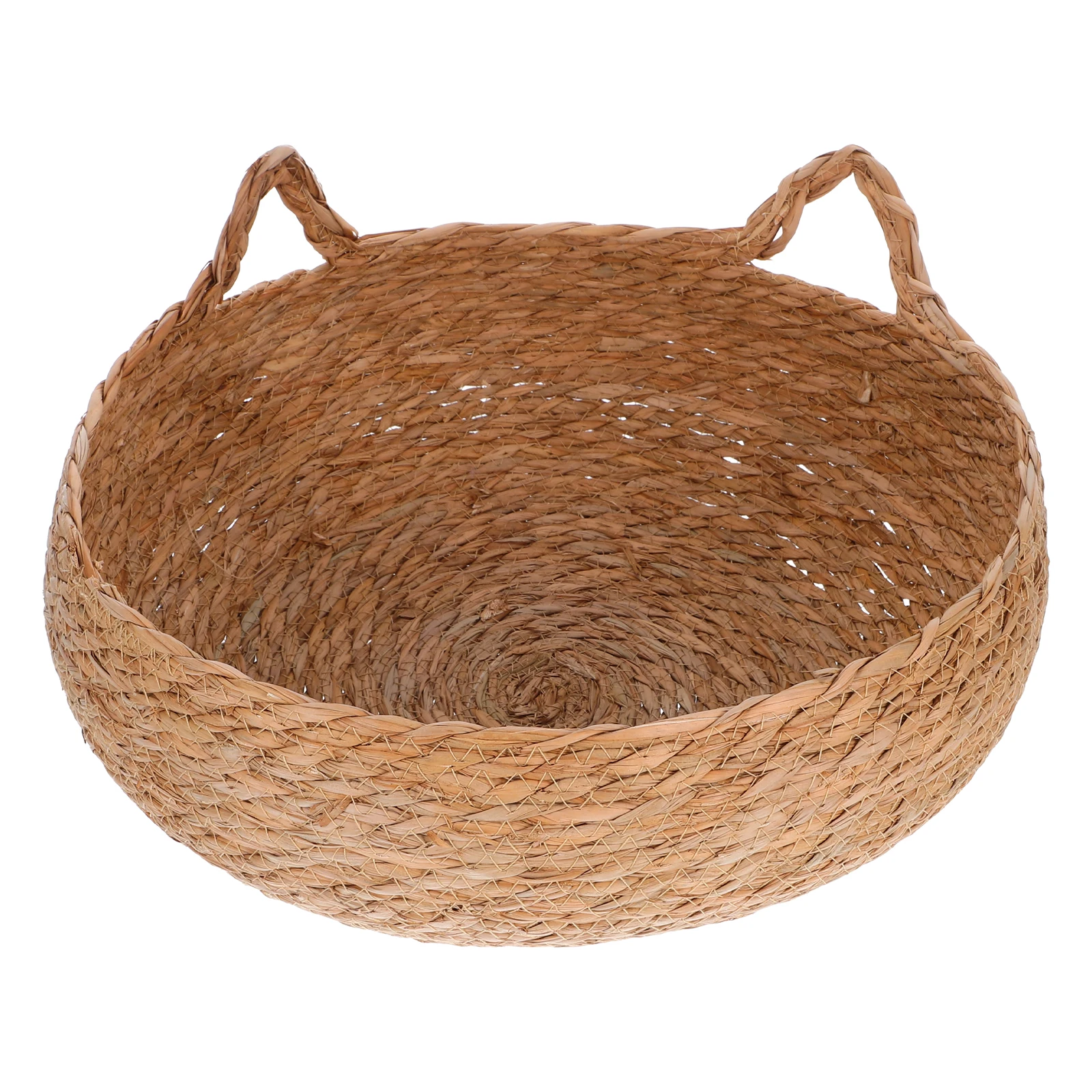 

Rattan Cat Bed All Seasons Natural Material Nest Round Sleeping Basket Comfortable Space Warm Indoor Cats