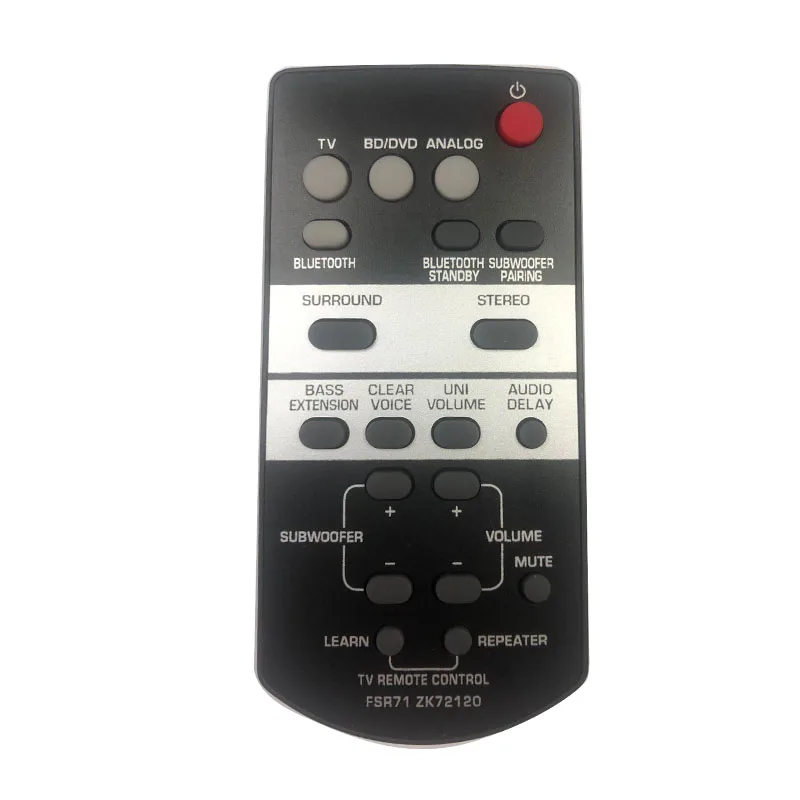 FSR71 ZK72120 Remote control for YAMAHA soundbar YAS-203 YAS-203BL、YAS-Q203 YAS-CU203 NS-WSW41