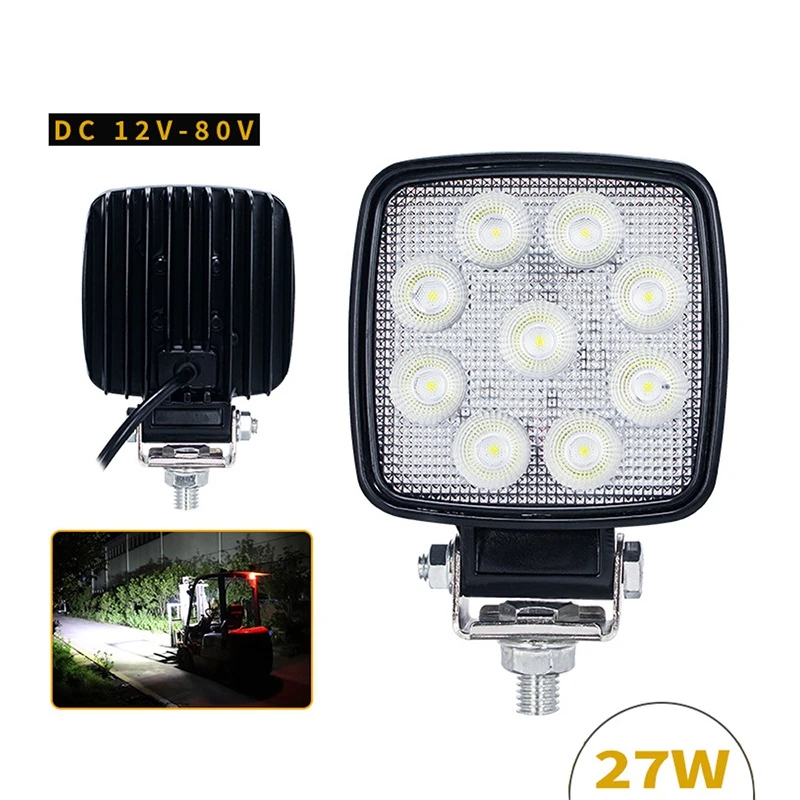 

Forklift LED Headlight 4inch 12-80V Heavy Duty LED Lamp for Pallet Truck Tractor Mining Equipment Agricultural Working Light