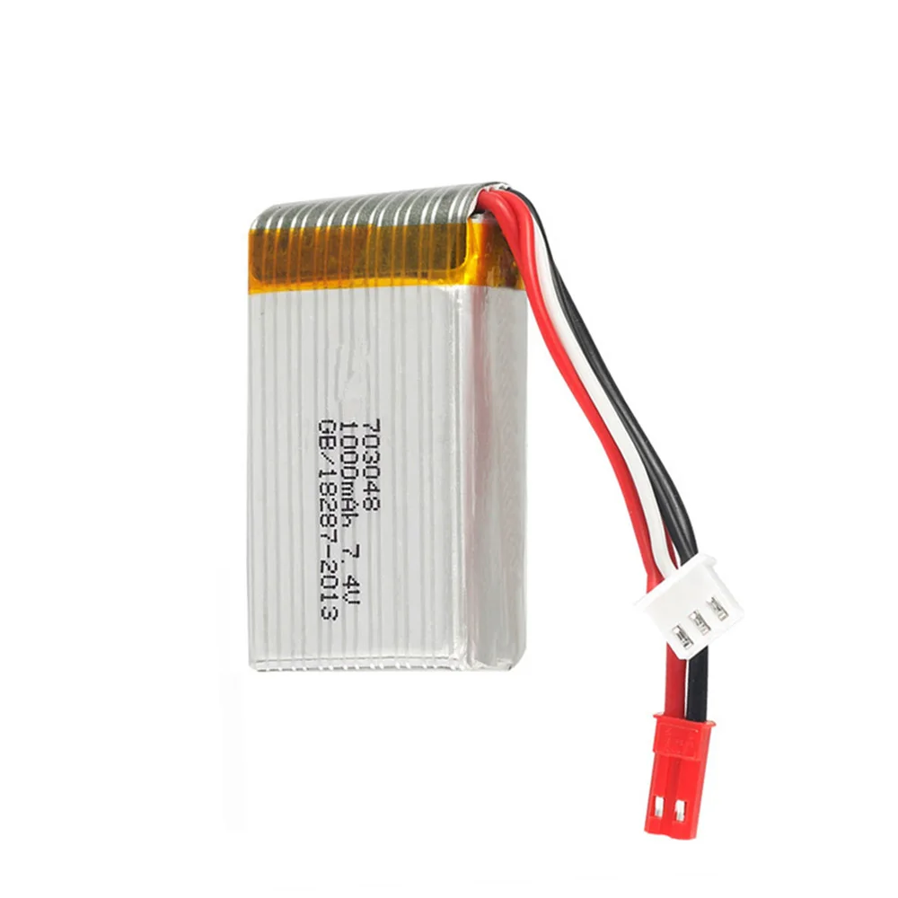 7,4 V 1000 mAh 703048   Batteria Lipo per batteria giocattolo MJXRC X600 2S 7.4 V 1000 MAH con parti RC JST/SM/T/EL-2P/SMALL TAMIYA PLUG