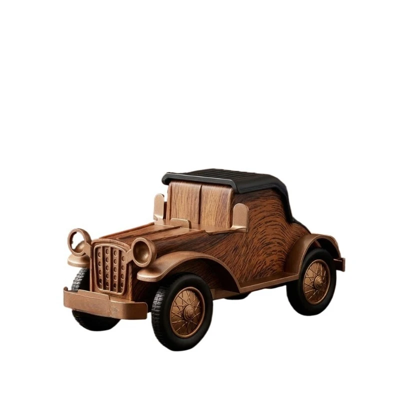 Retro Car Ornament, Niche Luxury Desktop Statue, Minimalist Home Decor Craft for Entryway Sideboard, Housewarming Gift