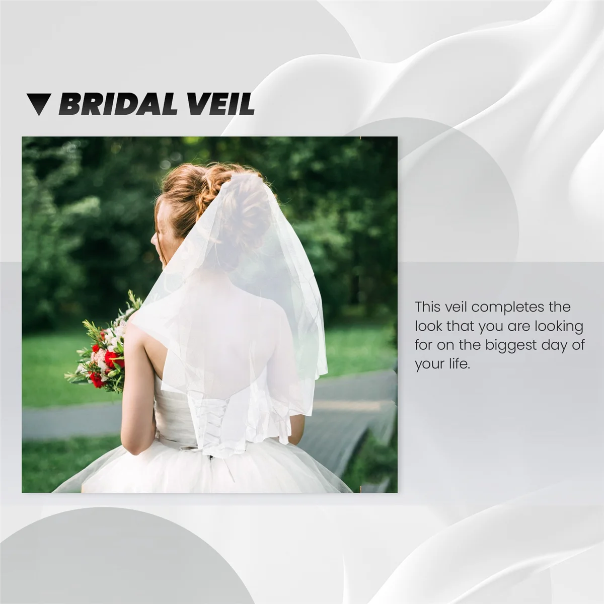 Simple Short Tulle Wedding Veils White Bridal Veil for Bride for Wedding Accessories