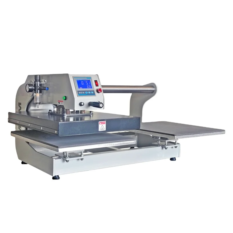 High Quality T Shirt Printing Sublimation Machine 16x20 40x50cm Semi Automatic Double Station Pneumatic Heat Press Machine