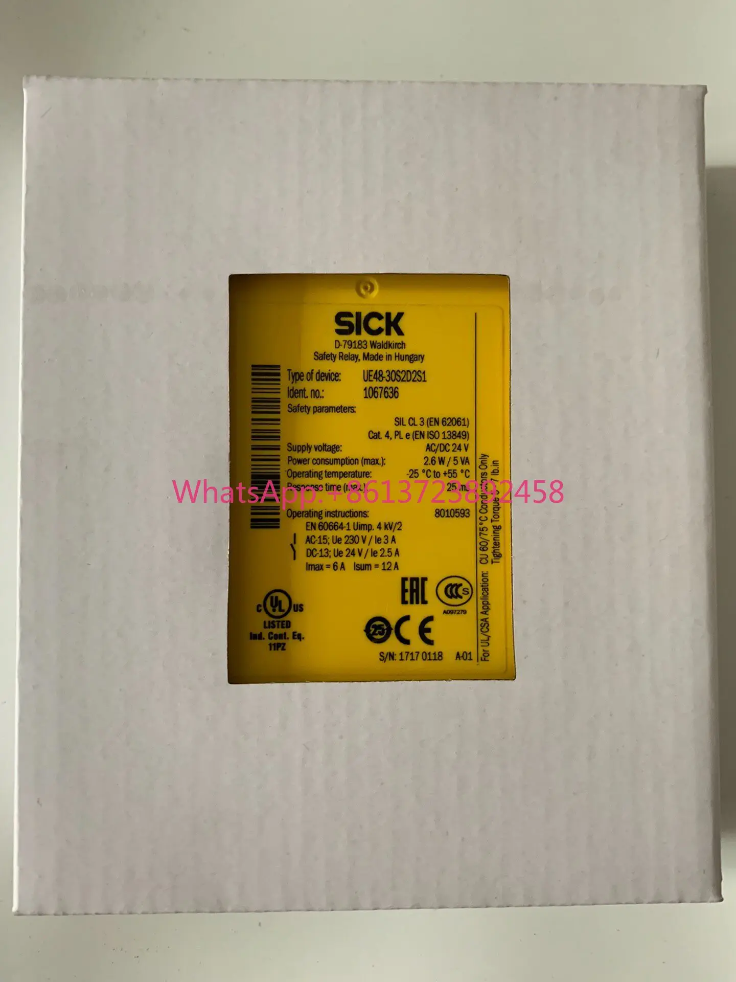 

SICK safety relay UE48-30S2D2S1 high quality