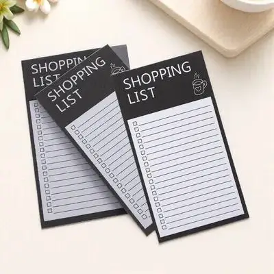 3 Books Magnetic Notepad for Fridge Full Magnet Back Decorative Memo Pad Grocery List Planner Notepads Fridge Notepad