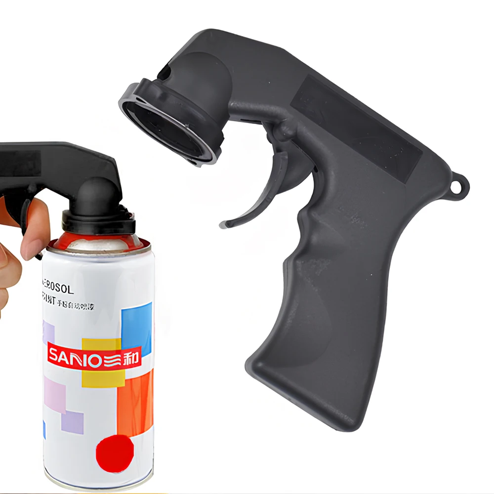 Spray Adaptor Paint Care Aerosol Gun Handle Full Grip Trigger Locking Collar Maintenance Repair Tool Polish Car Accessories Wash