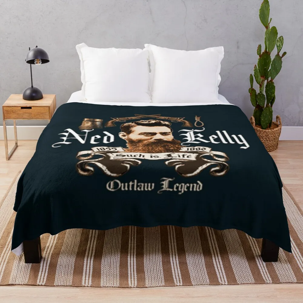 Ned kelly Throw Blanket Bed covers For Baby Flannel Fabric Blankets