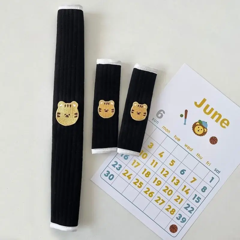 

Q22D Convenient & Clean Stroller Car Strap Cover Armrest Protective Cover Combo 3pcs