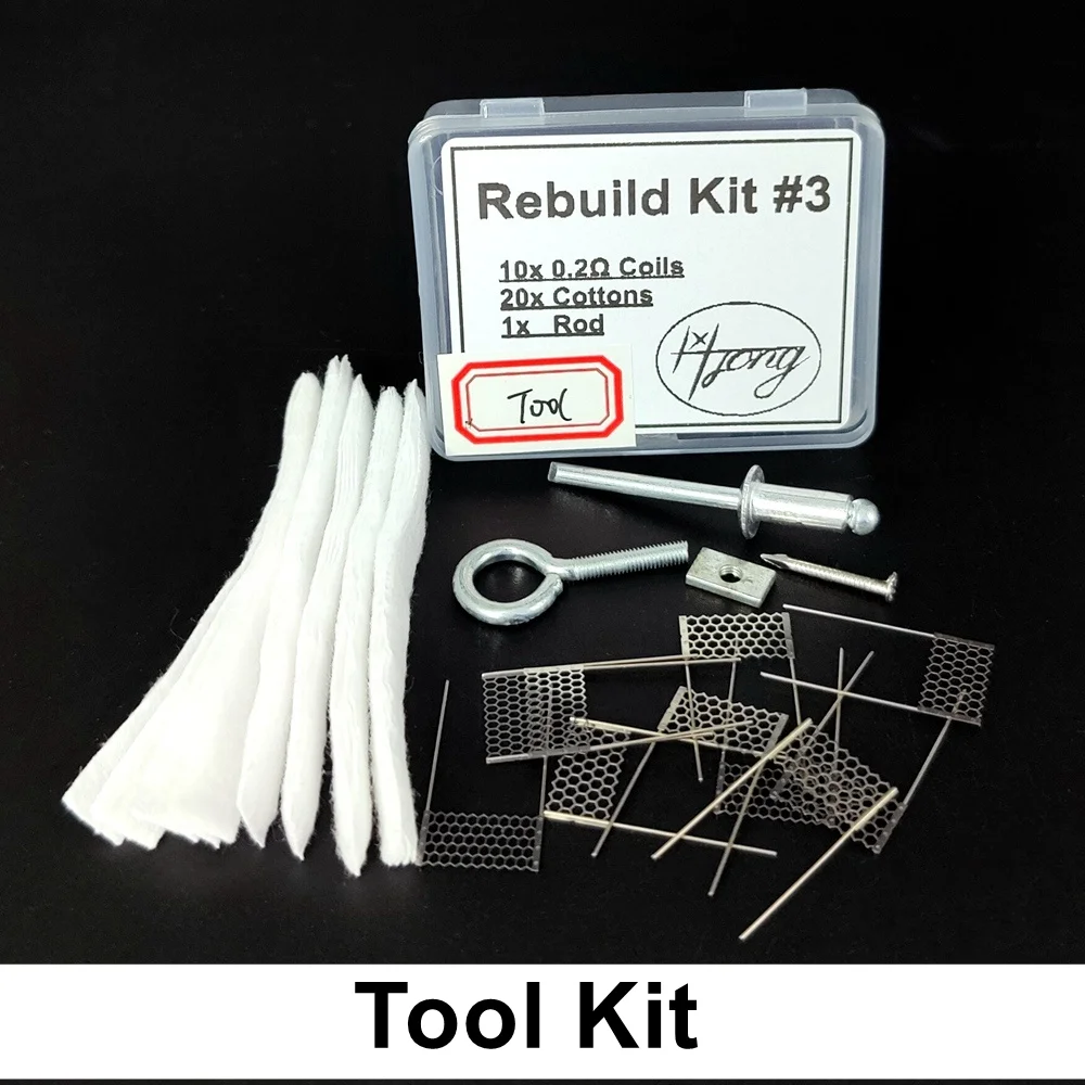 Rebuild Kit PnP Meshed Coil Kit With Cotton For PnP Series 0.2 Meshed Coils Rebuildable Base Deck DIY Tools