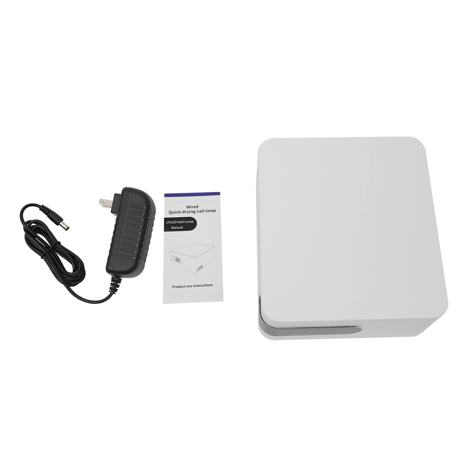 Lampada per unghie professionale da 48 W con 45 LED, 4 impostazioni del timer 15s/30s/60s/90s, sensore di accensione/spegnimento automatico per polimerizzazione gel ad asciugatura rapida