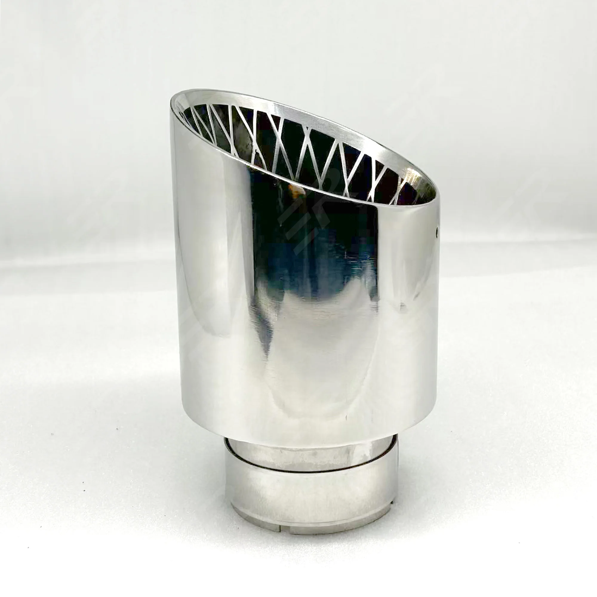 ER 1 قطعة 101 مللي متر خارج الفضة 304 الفولاذ المقاوم للصدأ العادم نصائح لتعديل العالمي اكسسوارات السيارات ترقية الخمار الأنابيب الذيل الفوهات #6