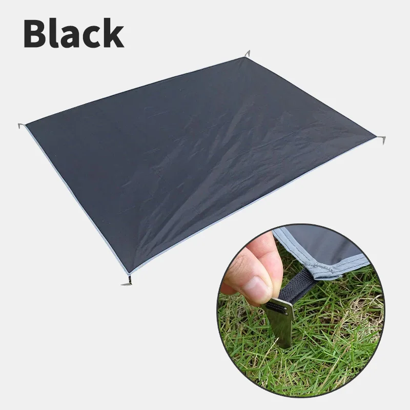 Wasserdichte Campingmatte mit Heringen, Zeltmatratze, Outdoor-Picknickdecke, ultraleicht, große tragbare Tasche, Reisematte, Strandmatte