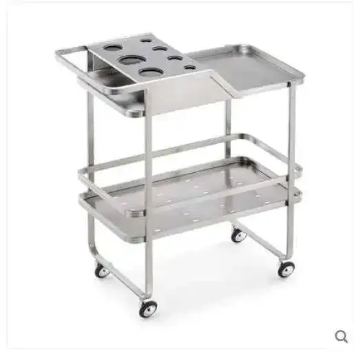 

Beauty salon trolley stainless steel trolley foldable mobile hair salon ironing and dyeing barber shop beauty salon tool car