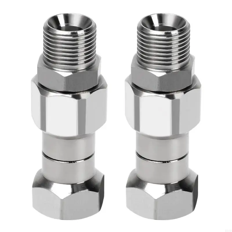 3/8” NPT Pressure Washer Hose Adapter Set with 360 Degree Rotation, Metal Construction and Two Fittings for Joining Hose B03E