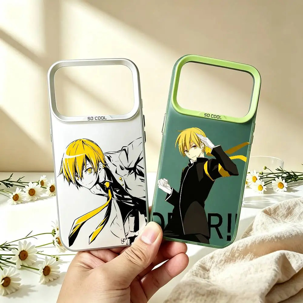 Masaomi Kida Durarara Phone Case For iPhone18 17,16,15,14,13,12,11 Plus,Pro Max,XS,Colored Silver Plated Inside Cover