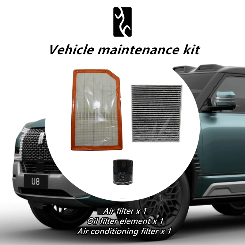 

Automotive filter kit for BYD U8,YANGWANG U8,Air,Air conditioning,Oil filters,Original,High-efficiency filtration,Electric